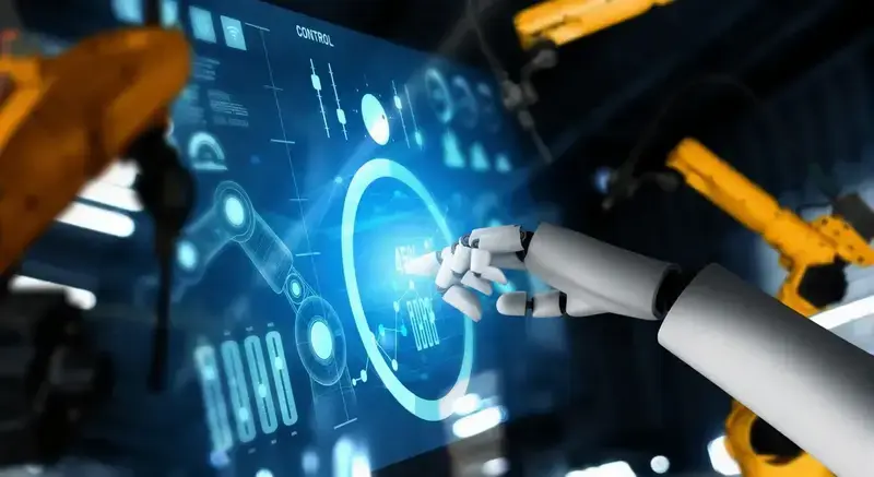 Imagen que ilustra la automatización de tareas en un entorno de oficina moderno.